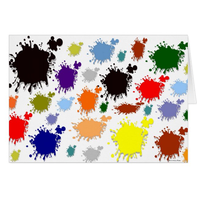 Splash Paint Card (Front Horizontal)