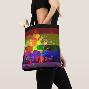 Splash Paint Design Ladies Bag
