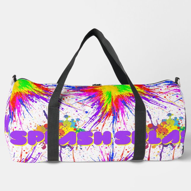 splash paint duffle bag (Front)