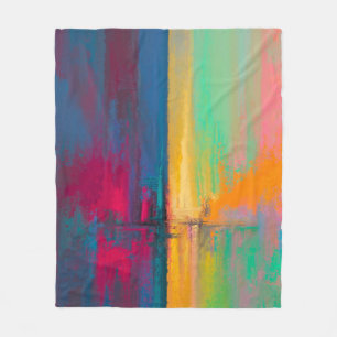 Splash paint fleece blanket