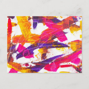 splash paint postcard