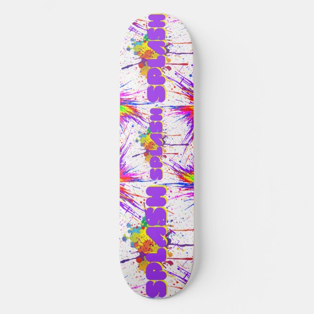 splash paint skateboard (Front)