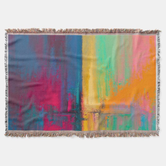 Splash paint throw blanket (Front)