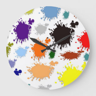 Splash Paint Wall Clock