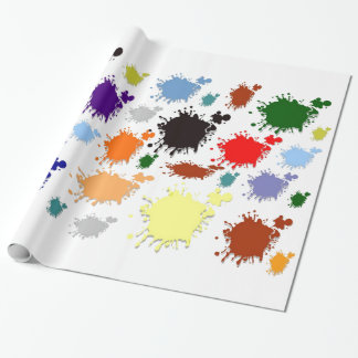 Splash Paint Wrapping Paper