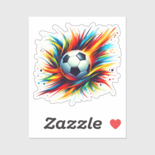 Splash Soccer Ball Futuristic Football Abstract