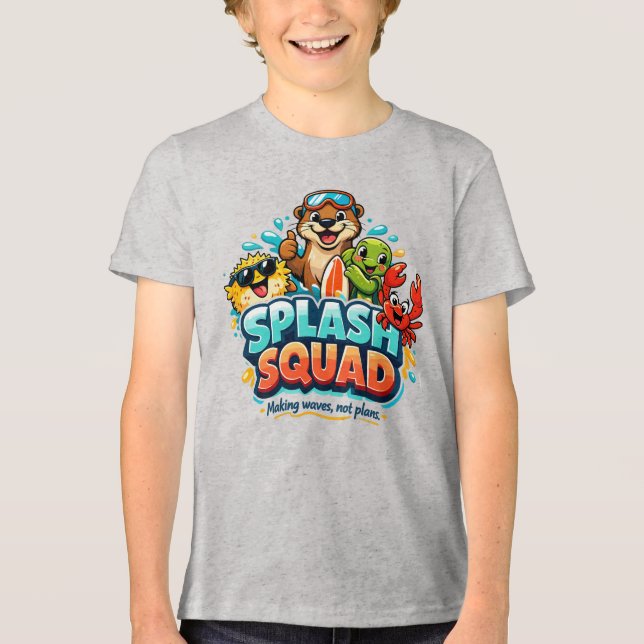 Splash Squad – Making Waves Not Plans Tri-Blend Shirt (Front)