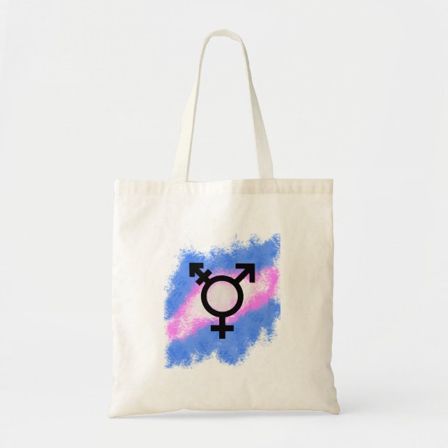 Splash style Trans flag Tote Bag (Front)