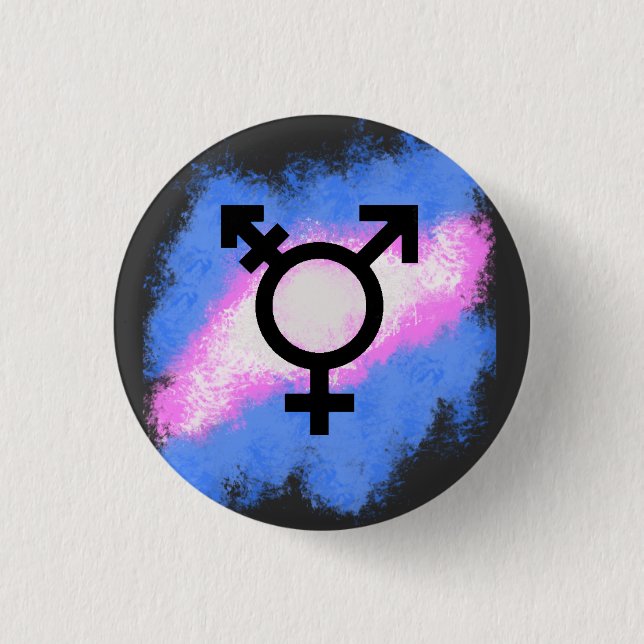 Splash Trans flag 3 Cm Round Badge (Front)