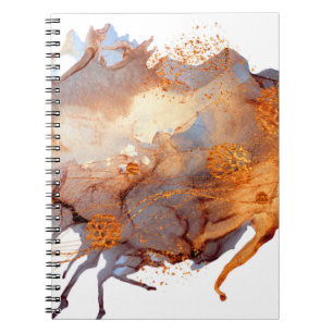 Splash Valley. Natural luxury. Royal art. Oriental Notebook