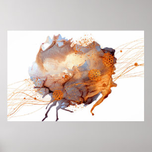 Splash Valley. Natural luxury. Royal art. Oriental Poster