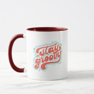 Splash Vintage Charm Fun Vibrant Stay Groovy Bold Mug