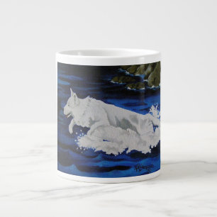 Splash White Dog Mug