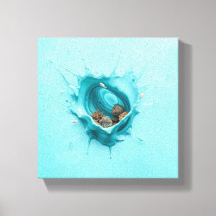 Splash World Canvas Print