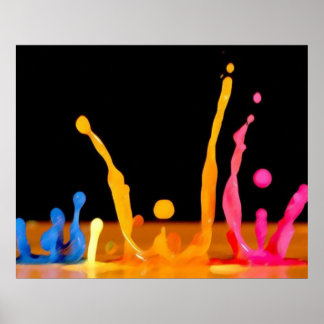 Splashes of Color Poster