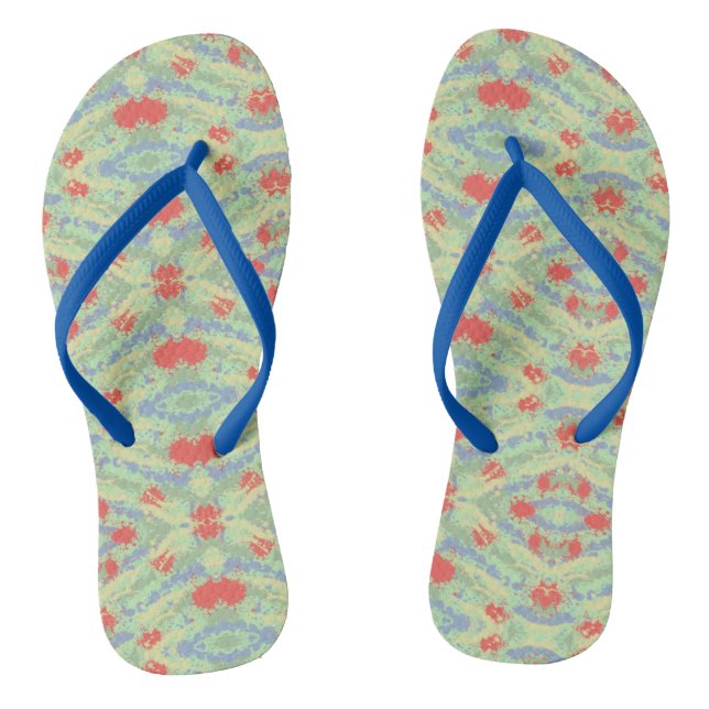 Splashes of Colour Flip Flops (Footbed)