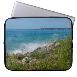 Splashing At Mackinac Laptop Sleeve