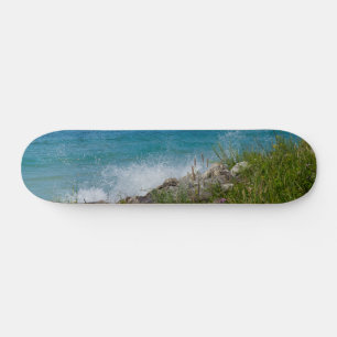 Splashing At Mackinac Skateboard