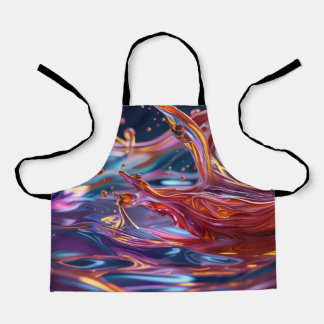 Splashing Color Liquids Apron
