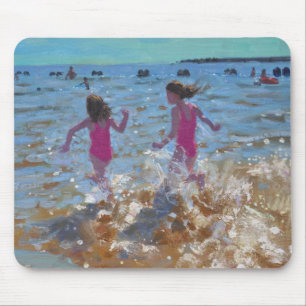 Splashing in the sea Clacton. 2014 Mouse Mat