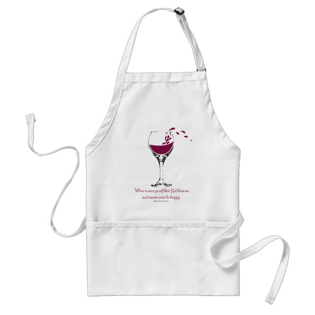 Splashing Merlot Apron (Front)