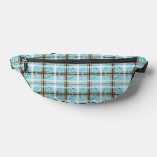 SplashPlaid Brown Fanny Pack