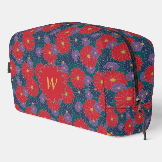 Splashy Fall Floral Dopp Kit (Right Corner)