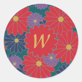 Splashy Fall Floral Sticker