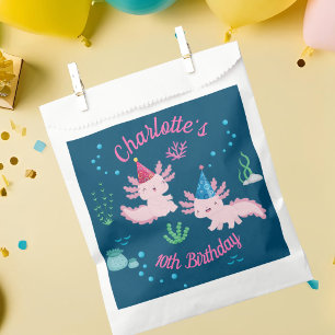 Splashy Fun at the Axolotl Birthday Favour Bags