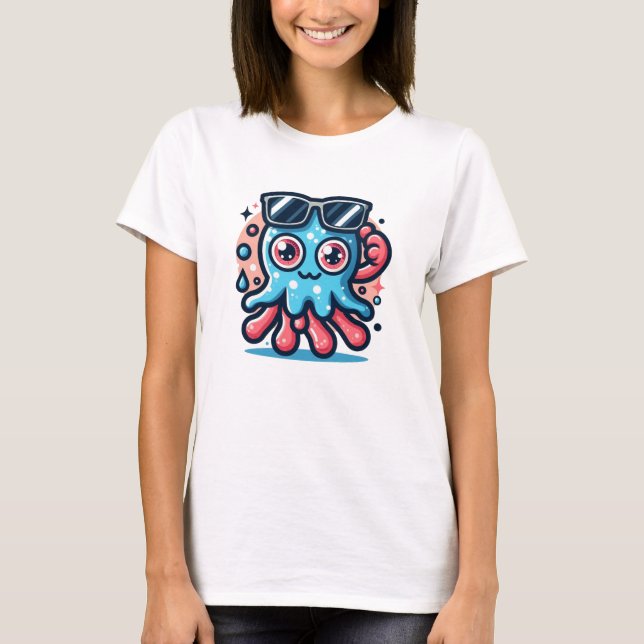 Splashy Octopus T-Shirt (Front)