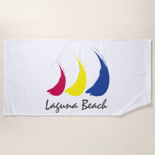 Splashy Sails_Paint-The-Wind_Laguna Beach Towel