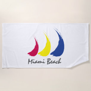 Splashy Sails_Paint-The-Wind_Miami Beach Towel