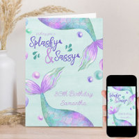 Splashy & Sassy Any Age Mermaid Birthday