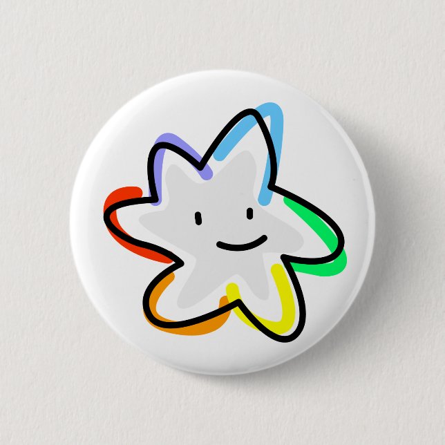 Splat 6 Cm Round Badge (Front)