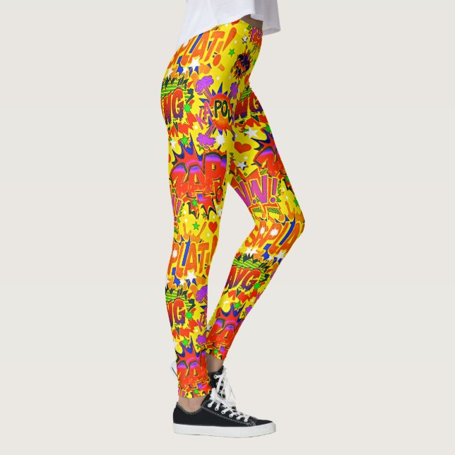 Splat, Bang, Pow Leggings (Right)