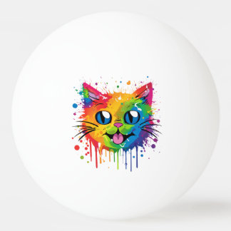 Splat Cat Pride  Ping Pong Ball