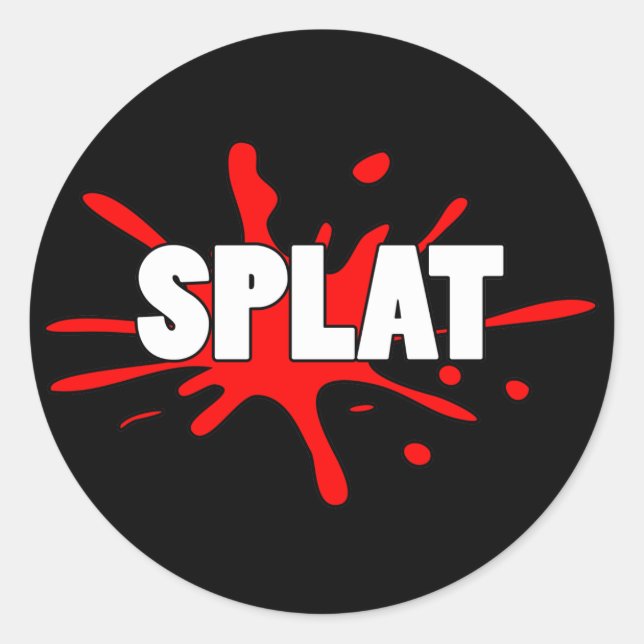 Splat Classic Round Sticker (Front)