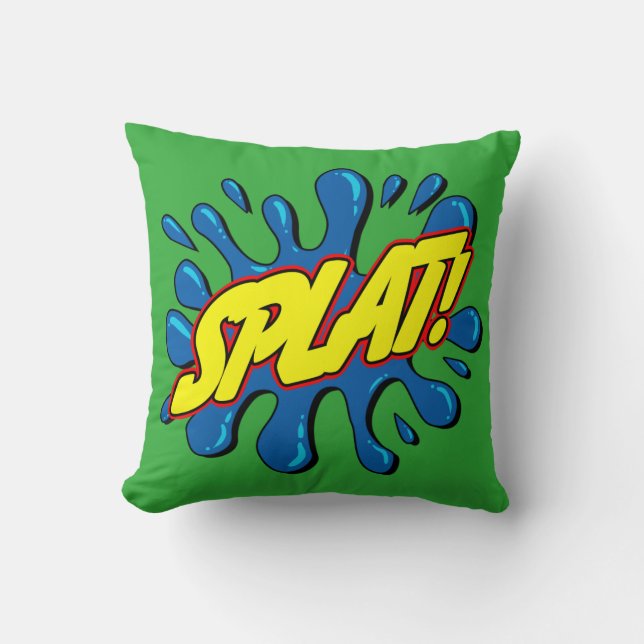 Splat - Comic Sign / Pillow (Front)