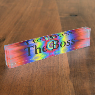 Splat! Desk Nameplate