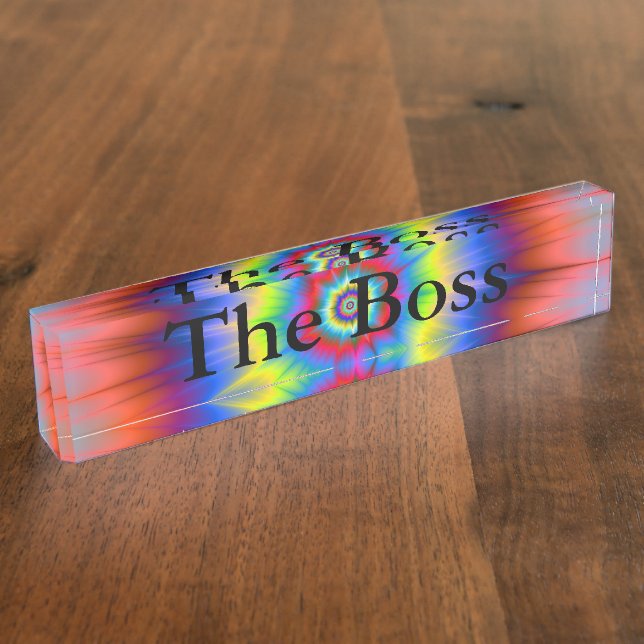 Splat! Desk Nameplate (Side)