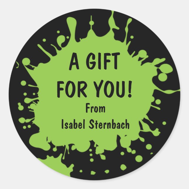 Splat Gift Sticker (Front)