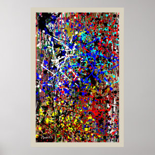 Splat Of Color Poster