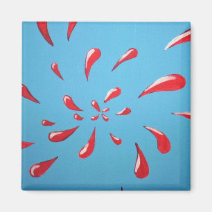 "Splat!" Square Magnet