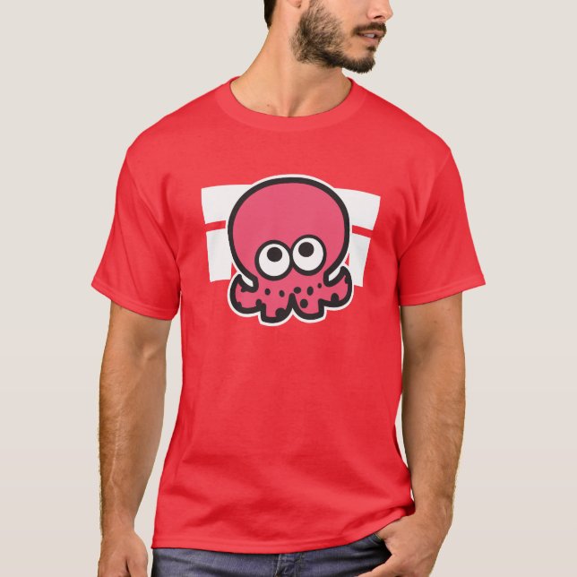 Splatoon Squid Shirt with design on back (Front)