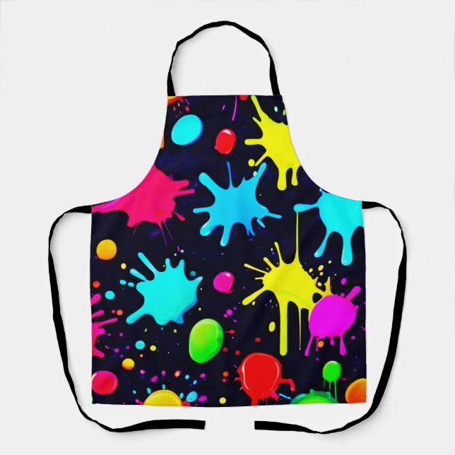 Splatter Art Burst Apron (Front)