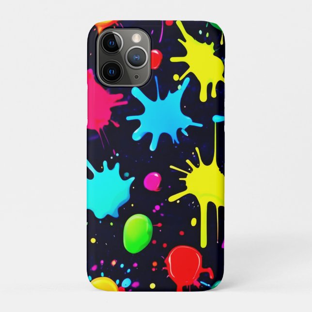 Splatter Art Burst Case-Mate iPhone Case (Back)
