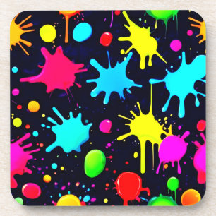 Splatter Art Burst Coaster