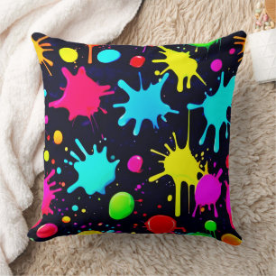 Splatter Art Burst Cushion