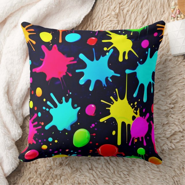 Splatter Art Burst Cushion (Blanket)