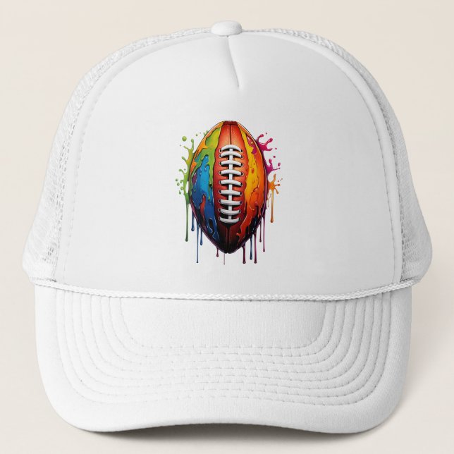 Splatter Ball - American Football Trucker Hat (Front)
